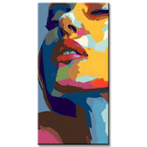 Painting by Numbers Woman Leaning on Her Shoulder