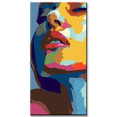 Painting by Numbers Woman Leaning on Her Shoulder