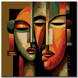 Painting by Numbers Abstract Figures Girls