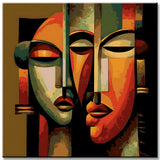 Painting by Numbers Abstract Figures Girls