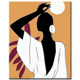 Painting by Numbers African Art Tropical Girl Dancing