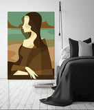 Painting by numbers poster Mona Lisa in minimalism shipping from DE