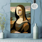 Painting by Numbers Poster Mona Lisa in Minimalism
