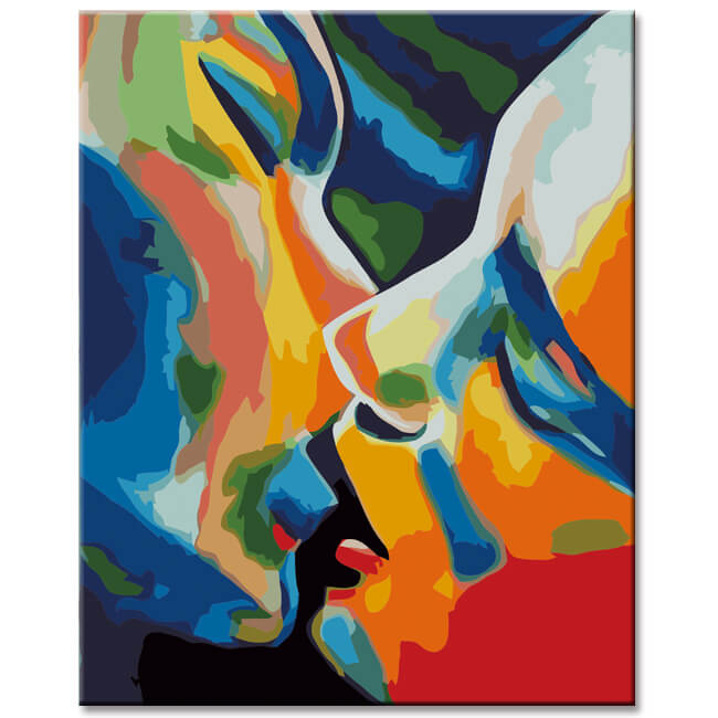 Painting by Numbers Rainbow Kissing Lover Shipping from DE
