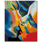 Painting by Numbers Rainbow Kissing Lover Shipping from DE