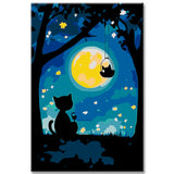 Painting by Numbers The Cat and The Moon