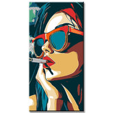 Painting by Numbers Smoking Woman
