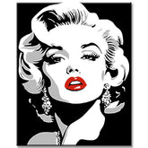 Painting by Numbers Marilyn Monroe Vector Portrait