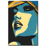 Painting by Numbers Side View Face Woman