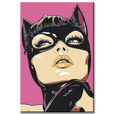 Painting by Numbers Catwoman Illustration