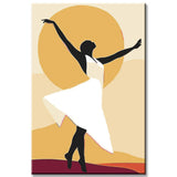 Painting by Numbers Minimalism ArtAfrican Dancer