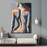 Painting by Numbers Abstract Naked Woman