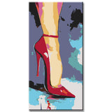 Painting by Numbers Woman with High Heels