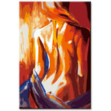 Painting by Numbers Abstract Art - Silent Girl Shipping from DE