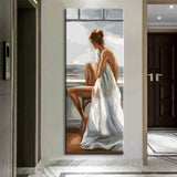 Painting by Numbers Abstract Art - Sitting Woman Shipping from DE