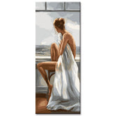 Painting by Numbers Abstract Art - Sitting Woman Shipping from DE