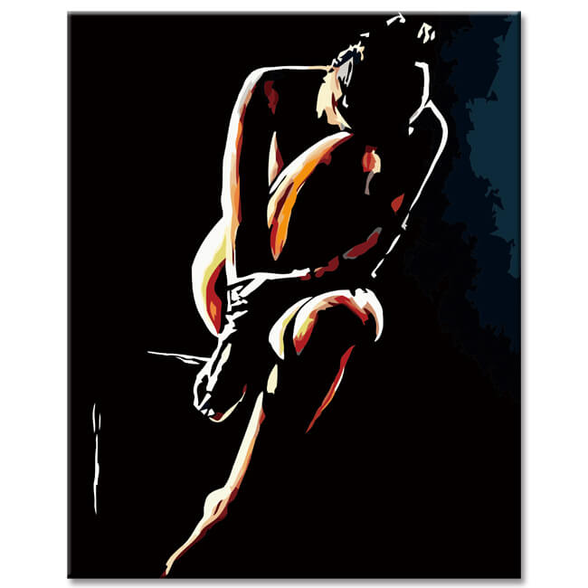 Painting by numbers nude art shipping from DE