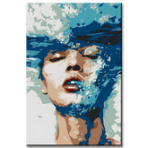 Paint by Numbers Free Art - Face with Water