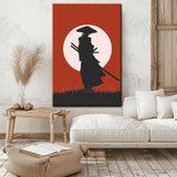 Paint by Numbers Red Samurai Art