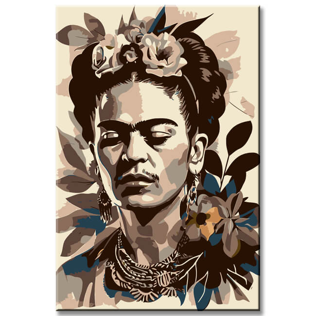 Painting by numbers Frida Kahlo portrait shipping from DE