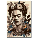 Painting by numbers Frida Kahlo portrait shipping from DE