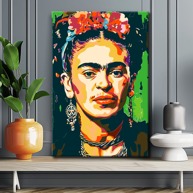 Painting by numbers Frida Kahlo art shipping from DE