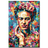 Paint by numbers Frida Kahlo Pop Art shipping from DE