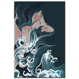 Painting by Numbers Girl in The Waves Art Japan