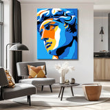 Painting by Numbers David in Pop Art Blue