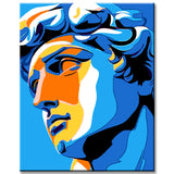 Painting by Numbers David in Pop Art Blue