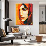 Painting by Numbers Face Vector Portrait