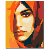 Painting by Numbers Face Vector Portrait