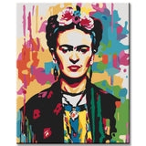 Painting by numbers face vector portrait shipping from DE