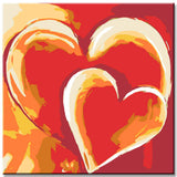 Painting by Numbers Abstract Hearts and Love Art