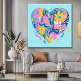 Painting by Numbers Pink Heart Art