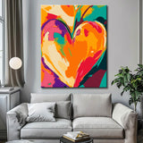 Painting by Numbers Colorful Heart Art