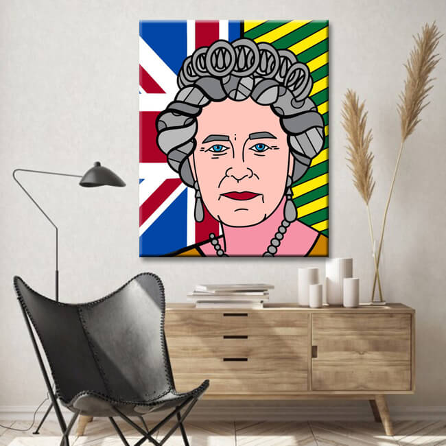 Painting by Numbers Portrait of the Queen Queen of England Shipping from DE