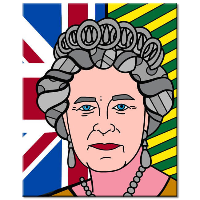 Painting by Numbers Portrait of the Queen Queen of England Shipping from DE