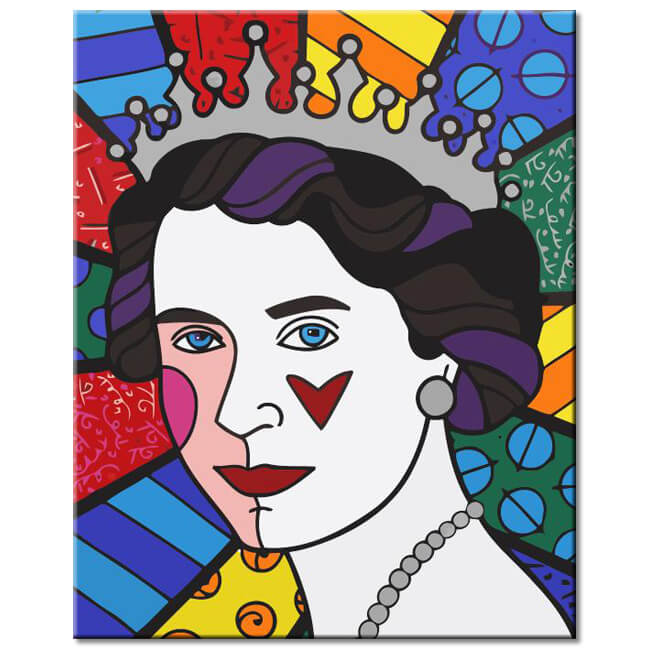 Painting by Numbers The Young Queen Queen of England Shipping from DE