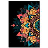 Painting by Numbers Dark Colorful Mandala