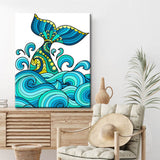Painting by numbers mandala fishtail shipping from DE