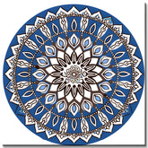 Paint by Numbers Colorful Round Mandala