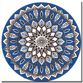 Painting by numbers round mandala shipping from DE-40*40cm-with stretcher frame-with covering service