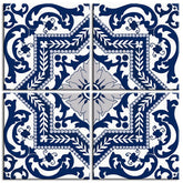 Painting by Numbers Square Mandala 4-Panel