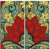 Painting by numbers mandala flowers 2-piece shipping from DE