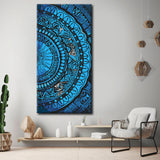 Painting by Numbers Mandala Flowers II Shipping from DE-60*120cm-without stretcher frame-without covering service