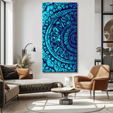 Paint by Numbers Blue Mandala Art
