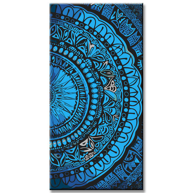 Painting by Numbers Mandala Flowers II Shipping from DE-60*120cm-without stretcher frame-without covering service