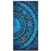 Painting by Numbers Mandala Flowers II Shipping from DE-60*120cm-without stretcher frame-without covering service