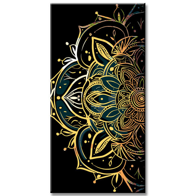 Painting by numbers vintage mandala art shipping from DE-60*120cm-without stretcher frame-without covering service